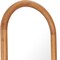 Homeroots 66" Natural Wood Oval Full Length Mirror 565006 - alternate 2