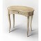 Homeroots 32" Brown Solid Manufactured Wood Kidney Writing Desk 389431 - alternate 1