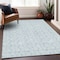 Homeroots 10' X 14' Sky Blue And Beige Ogee Washable Indoor Outdoor Area Rug 601655 - alternate 6