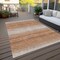 Homeroots 9' X 12' Copper And Beige Abstract Washable Indoor Outdoor Area Rug 599950 - alternate 6