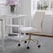 Martha Stewart Ivy Upholstered Office Chair in White/Polished Brass CH-220921-1-WH-GLD-MS - alternate 5
