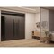 Vdomdoors Front Exterior Prehung Aluminum Double Doors Ronex1033 Teak 1 Sidelight and Top Transom Mirrored RONEX1033DEXD-OAK-W72+12xH96+16-LH-O - alternate 2