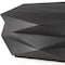 Homeroots 48" Black Wood Octagon Solid Coffee Table 393173 - alternate 5