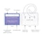C-Line Products 3" x 4" Hanging Style Name Badge Kit with White Elastic Cord, 50PK 96043 - alternate 2