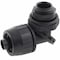 Hubbell Wiring Device-Kellems Conduit Fitting Connector, 3/8 in, Threaded, Nylon, Black PS0389NBK - alternate 1