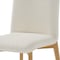 Homeroots Set of Two Off White And Natural Boucle Upholstered Dining Side Chairs 564813 - alternate 7