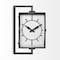 Homeroots Rectangular Large Black Industrial Style Wall Clock 376249 - alternate 1
