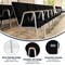 Flash Furniture Black Fabric Stackable Church Chair with Arms XU-DG-60156-BK-GG - alternate 6