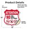 Signmission Property Shield Sign No Food No Drinks N, 12 Inch X 12 Inch, Vinyl Decal SHI-D-12-455 - alternate 2