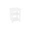 Homeroots 28" White Solid Wood Nightstand 548326 - alternate 1
