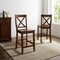 Crosley X-Back 2-Piece Counter Height Bar Stool Set CF500424-MA - alternate 4