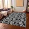 Homeroots 8' X 10' Black And Gray Abstract Washable Indoor Outdoor Area Rug 614128 - alternate 4