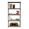 Space Solutions 1000 Riveted Steel Shelving 5-Shelf Unit, 12D x 30W x 60H, Black 22541 - alternate 7
