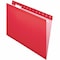 Zoro Select Hanging File Folders, Red, PK25 PFX415315RED - alternate 3