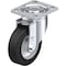 Blickle Swivel Plate Castr, Solid Rbbr, 5", 550 lb. LH-ALEV 125K-14 - alternate 1