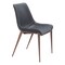 Homeroots Set of Two Black and Brown Upholstered Faux Leather Dining Side Chairs 555850 - alternate 3