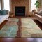 Homeroots 9' X 12' Rust And Beige Abstract Washable Indoor Outdoor Area Rug 630481 - alternate 4