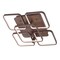 Jonathan Y Sebastian 17.5" Integrated LED Metal Flush Mount Ceiling Light, Coffee JYL7213A - alternate 1