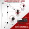 Pyle Heavy-Duty Electric Keyboard Accessories, E Piano Equipment Pack Includes Height Adjustable Z Shape PKST20SW - alternate 4