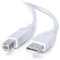C2G 3m USB 2.0 A/B Cable - White - Type A Male - Type B Male - 9.84ft - White 13400 - alternate 1