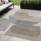 Homeroots 5' X 8' Taupe And Gray Abstract Washable Indoor Outdoor Area Rug 632192 - alternate 1