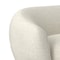 Homeroots 69" Cream Fabric Sofa With Walnut Legs 641001 - alternate 2