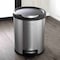 Happimess Oscar Round 8-Gallon Step-Open Trash Can with FREE Mini Trash Can, Platinum Silver HPM1001A - alternate 6