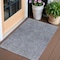 Homeroots 3' X 5' Navy Blue And Gray Southwestern Washable Indoor Outdoor Area Rug 587038 - alternate 1
