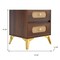 Homeroots 47" Brown Wood Lighted Mirrored Dresser 691729 - alternate 3
