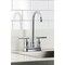 Kingston Brass Double-Handle 4" Centerset High-Arc Bar Faucet, Polished Chrome FB8491CML - alternate 4