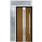 Vdomdoors Steel Door Deux 1744 Natural Oak Sidelight and Transom White Window Stainless Inserts Single Modern DEUX1744EXD-OAKW-W36+16xH80+16-LH-O - alternate 6
