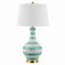 Jonathan Y Tucker 30.5 in. Striped Ceramic/Metal LED Table Lamp, Green/White JYL3054A - alternate 6