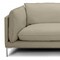 Homeroots 96" Taupe Leather Sofa With Silver Legs 488836 - alternate 4