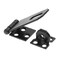 Prime-Line Door and Gate, Safety Hasp Hinge Latch with Fixed Staple 2-1/2 inch with Screws, Matte Black U 117058 - alternate 1