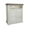 Homeroots 39" Off White Solid Wood Three Drawer Gentlemans Chest 524573 - alternate 1