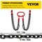 Vevor 5/16" x 5' Chain Sling 4 Legs G80 Lifting Chain with Grab Hooks 11000 lbs 8x1.5m-A - alternate 2