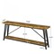 Kioottoo 70.9'' Extra Long Sofa Table, Rustic Brown & Black Industrial Console TG-F1781X - alternate 4