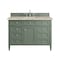 James Martin Vanities Brittany 48" Single Vanity, Smokey Celadon, w/ 3 CM Tajnar Eclos Top 650-V48-SC-3TJR - alternate 1