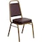 Flash Furniture Hercules Banquet Chair, Brown Back, 17-1/2 in W 20-1/4" L 36" H, Vinyl Seat FD-BHF-1-ALLGOLD-BN-GG - alternate 1