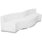 Flash Furniture 3 pcs. Living Room Set, 25-1/4" to 27-1/2" x 27", Upholstery Color: White ZB-803-720-SET-WH-GG - alternate 1