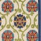 Homeroots 3' X 4' Navy Blue Beige Green Blue And Red Floral Indoor Outdoor Area Rug 546775 - alternate 5