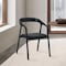 Armen Living Apache Black Oak Wood and Faux Leather Dining Chair LCAPSIBLK - alternate 9