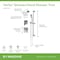 Symmons Verity HydroMersion Double Handle Shower Trim Kit with Hand Spray (Valve Not Included) 499515TRM - alternate 3