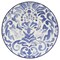 Homeroots Blue and White Sixteen Piece Round Floral Ceramic Service For Four Dinnerware Set 534542 - alternate 7