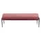 Homeroots 54in Brown and Black Fabric Upholstered Bench 668849 - alternate 1