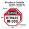 Signmission Warning Beware of Dog, 10 inch X 10 inch, Plastic Sign, 2PK OC-P-2PACK-10-49 - alternate 5