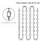 Vevor Zinc Plated Proof Coil Chain Carbon Steel Chain Sling 1/4" x 100' 1540 lbs 6mmX30.5M - alternate 5