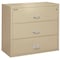 Fireking 38-15/16" W 3 Drawer Fire-Resistant Lateral File Cabinet, Parchment, Letter/Legal 3-4422-CPA - alternate 1