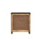 Homeroots 30" Black Solid Wood Distressed Three Drawer Nightstand 521194 - alternate 10