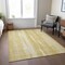 Homeroots 8' X 10' Gold Wheat And Ivory Botanical Leaves Washable Indoor Outdoor Area Rug 581981 - alternate 4